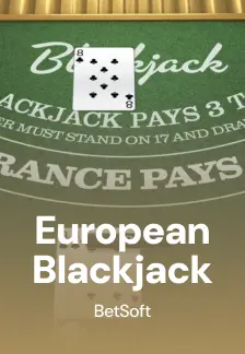European Blackjack game tile
